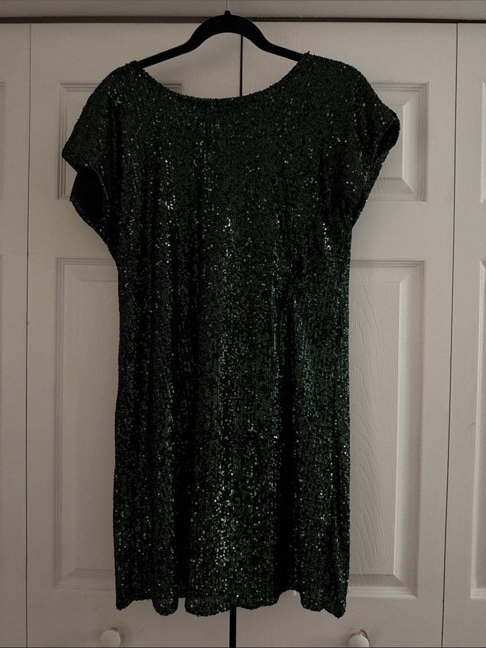 Cable & Gauge Emerald Sequin Shift Dress